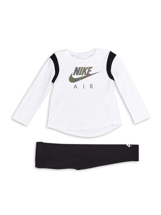 Nike Kids Set with Leggings Summer 2pcs White