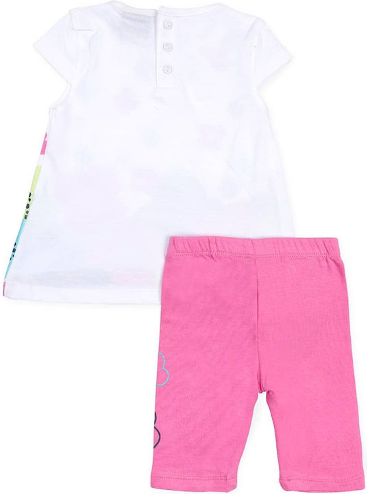 Losan Kids Set with Leggings Summer 2pcs White 718-8050AD