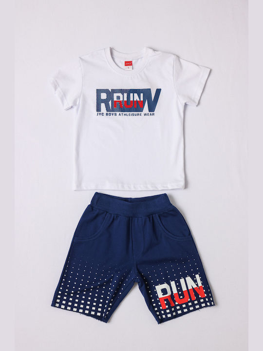 Joyce Kids Set with Shorts Summer 2pcs White