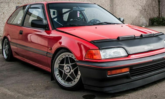 Heko Set deflectoare de vânt Dark Fime pentru Honda Civic 2buc