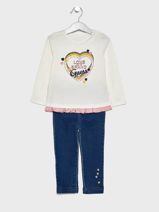 Guess Kids Set with Pants Winter 2pcs White