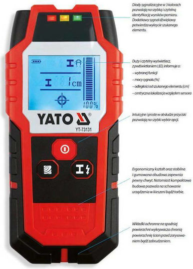 Yato YT-73131 Cable, Metal, Wood & Pipe Digital Sensor