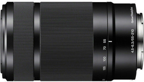 Sony Crop Camera Lens 55-210mm f/4.5-6.3 Telephoto Tele Zoom for Sony E Mount Black