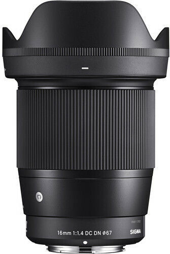 Sigma Crop Camera Lens 16mm f/1.4 DC DN Wide Angle for Sony E Mount Black