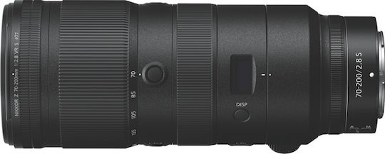 Nikon Full Frame Φωτογραφικός Φακός NIKKOR Z 70-200mm f/2.8 VR S Standard Zoom για Nikon Z Mount Μαύρος