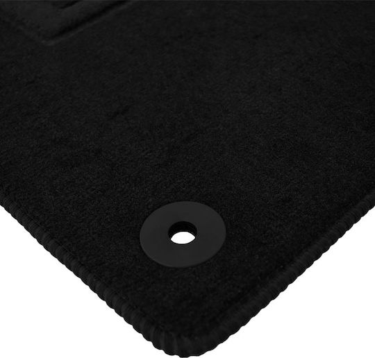 Cik Set of Front and Rear Mats 4pcs for Peugeot 208 3D/5D 04/2012-2019 Black