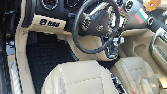 Rezaw Plast Set of Front and Rear Mats 3pcs Tray Type for Honda CR-V 2012-2018 Black