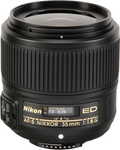 Nikon Full Frame Φωτογραφικός Φακός AF-S Nikkor 35mm f/1.8G ED Σταθερός για Nikon F Mount Μαύρος