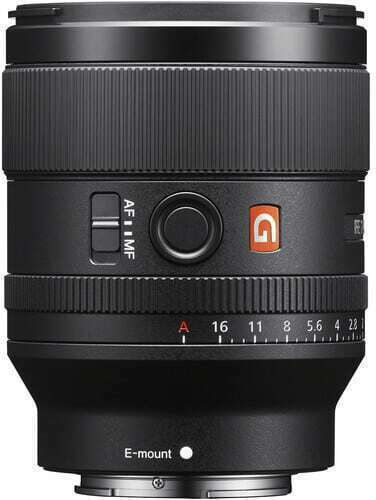 Sony Full Frame Φωτογραφικός Φακός FE 35 mm F1.4 GM Wide Angle για Sony E Mount Μαύρος