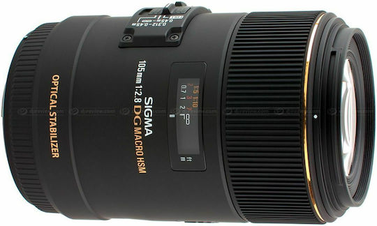 Sigma Full Frame Camera Lens 105mm F2.8 EX DG OS HSM Telephoto / Macro for Canon EF Mount Black