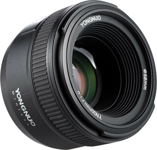 Yongnuo Full Frame Camera Lens YN 50mm f/1.8 Fixed for Nikon F Mount Black