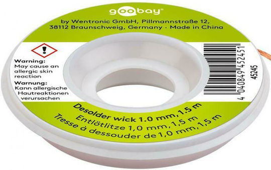 Goobay Desoldering Braid Copper 1.0mm 1.5m 45245