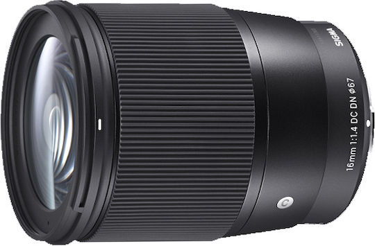 Sigma Crop Φωτογραφικός Φακός 16mm f/1.4 DC DN Contemporary Wide Angle για Canon EF-M Mount Μαύρος