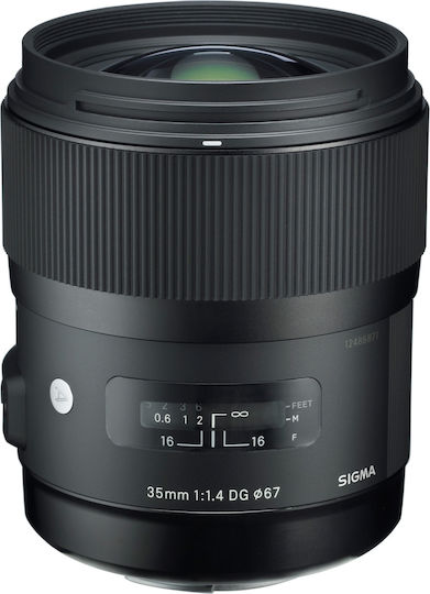 Sigma Voller Rahmen Kameraobjektiv 35mm f/1.4 DG DN Art Weitwinkel für Sony E Mount Black