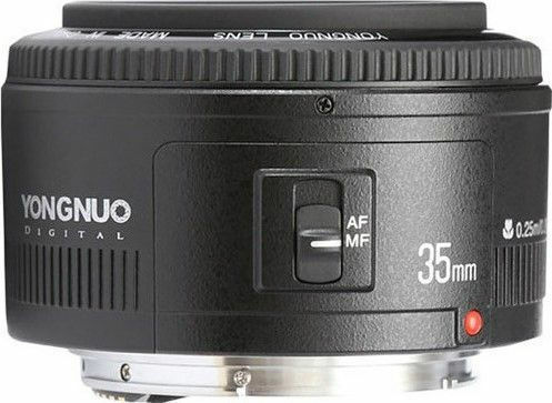 Yongnuo Full Frame Φωτογραφικός Φακός 35mm f/2 Σταθερός για Canon EF Mount Μαύρος