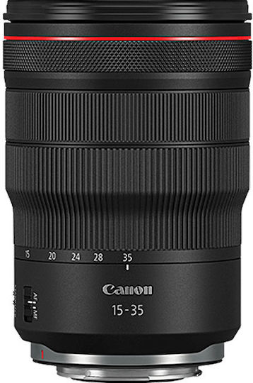 Canon Full Frame Φωτογραφικός Φακός RF 15-35mm f/2.8L IS USM Wide Angle / Wide Angle Zoom για Canon RF Mount Μαύρος