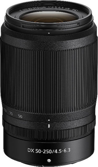Nikon Crop Φωτογραφικός Φακός NIKKOR Z DX 50-250mm f/4.5-6.3 VR Standard Zoom για Nikon Z Mount Μαύρος