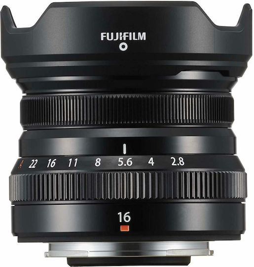 Fujifilm Crop Camera Lens Fujinon XF 16mm f/2.8 R WR Wide Angle for Fujifilm X Mount Black
