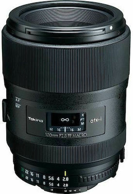 Tokina Full Frame Camera Lens atx-i 100mm f/2.8 FF Telephoto / Macro for Nikon F Mount Black