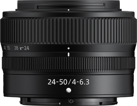 Nikon Full Frame Φωτογραφικός Φακός Nikkor Z 24-50mm f/4-6.3 Standard Zoom για Nikon Z Mount Μαύρος