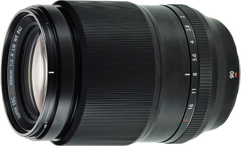 Fujifilm Crop Φωτογραφικός Φακός Fujinon XF 90mm F2 R LM WR Telephoto για Fujifilm X Mount Μαύρος