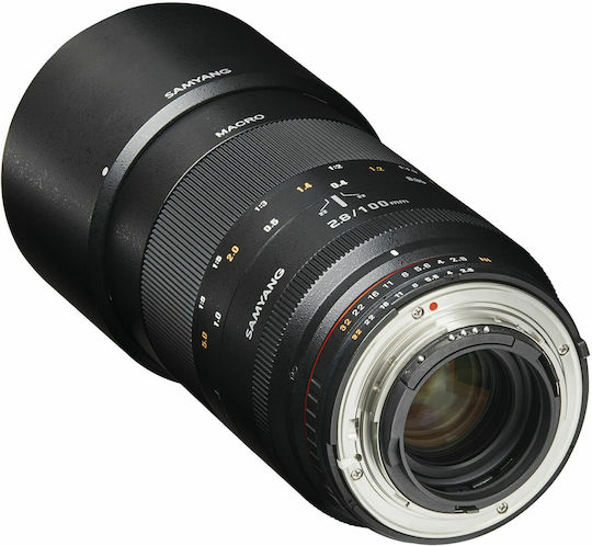 Samyang Voller Rahmen Kameraobjektiv 100mm f/2.8 ED UMC Teleobjektiv / Makro für Nikon F Mount Black