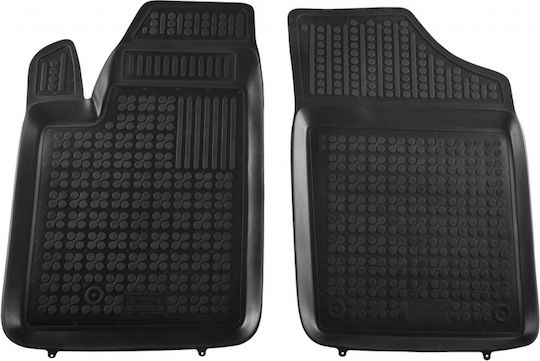 Rezaw Plast Front Mats 2pcs Tray Type for Peugeot Partner Citroen Berlingo 2008-2018 Black