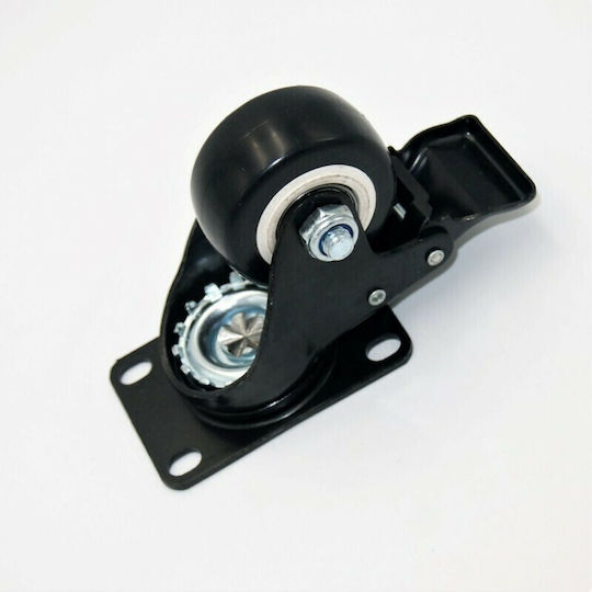 5961-6 Ρόδα Περιστρεφόμενη με Φρένο 63.5mm