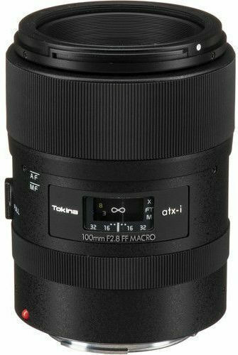 Tokina Full Frame Camera Lens atx-i 100mm f/2.8 FF Telephoto / Macro for Canon EF Mount Black