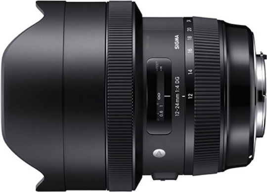 Sigma Full Frame Camera Lens 12-24mm f/4 DG HSM Art Ultra-Wide Zoom / Wide Angle Zoom for Nikon F Mount Black