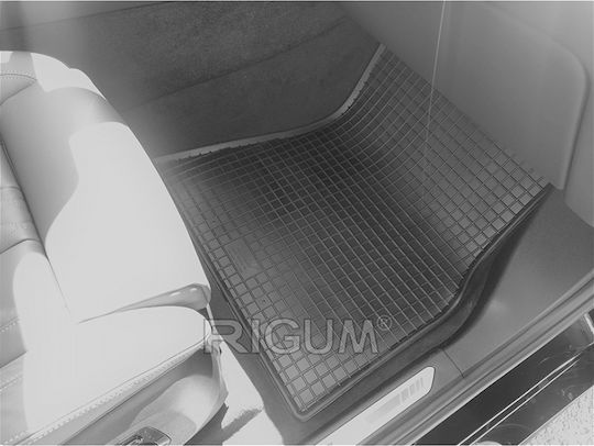 Rigum Set of Front and Rear Mats 4pcs Tray Type for BMW X7 2018+ Black