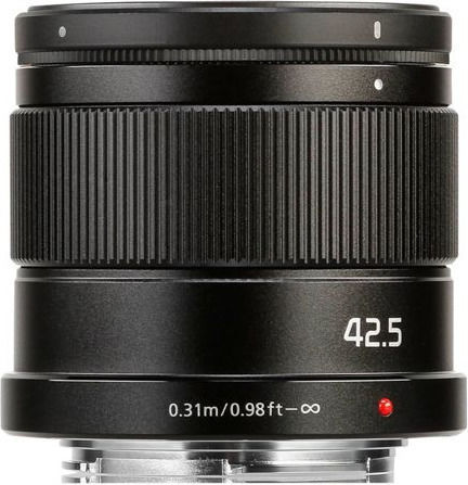 Panasonic Crop Camera Lens Lumix G 42.5mm f/1.7 Power OIS Standard / Telephoto for Micro Four Thirds (MFT) Mount Black