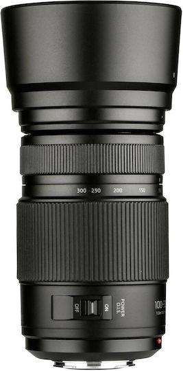 Panasonic Crop Φωτογραφικός Φακός Lumix G Vario 100-300mm f/4-5.6 II Power O.I.S. Tele Zoom για Micro Four Thirds (MFT) Mount Μαύρος