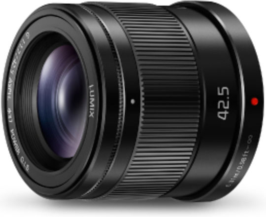 Panasonic Crop Camera Lens Lumix G 42.5mm f/1.7 Power OIS Standard / Telephoto for Micro Four Thirds (MFT) Mount Black