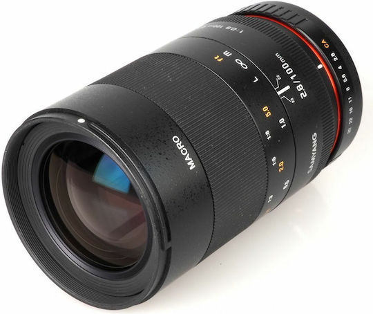 Samyang Full Frame Camera Lens 100mm f/2.8 ED UMC Telephoto / Macro for Canon EF Mount Black