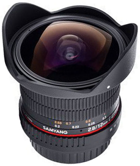 Samyang Full Frame Φωτογραφικός Φακός 12mm f/2.8 ED AS NCS (AE) Fisheye για Nikon F Mount Μαύρος