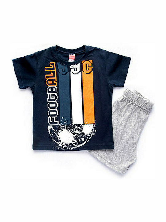 Kids Set with Shorts Summer 2pcs Navy Blue