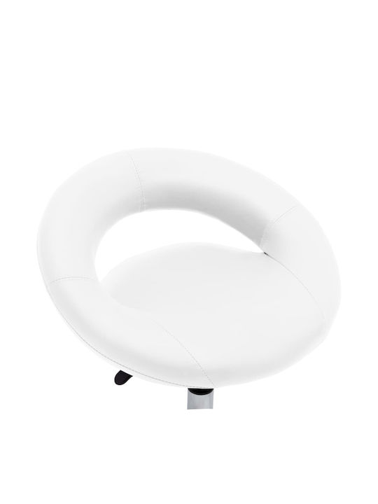 Office Desk Stool White 45x43x57.5cm