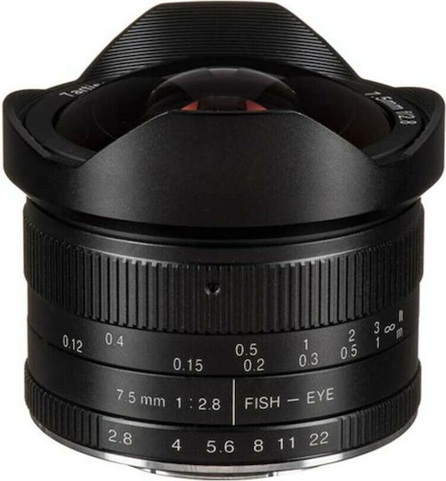 7artisans Crop Φωτογραφικός Φακός Photoelectric 7.5mm f/2.8 Mark II Fisheye / Wide Angle για Sony E Mount Μαύρος