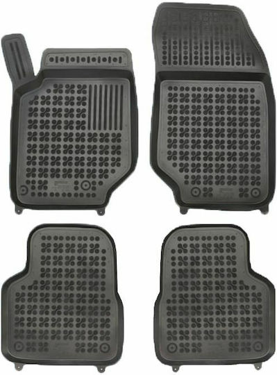 Rezaw Plast Set Front and Back Car Mats 4 Pieces Raised Sides Type for Citroen C4 III 2020-2025 Black
