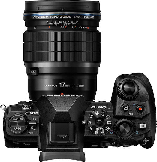 Olympus Crop Φωτογραφικός Φακός M.Zuiko ED 17mm f/1.2 PRO Wide Angle για Micro Four Thirds (MFT) Mount Μαύρος