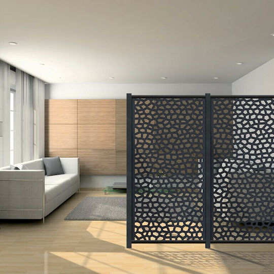 Spalier Garten Mosaic aus Kunststoff in Grau Farbe 100x200cm