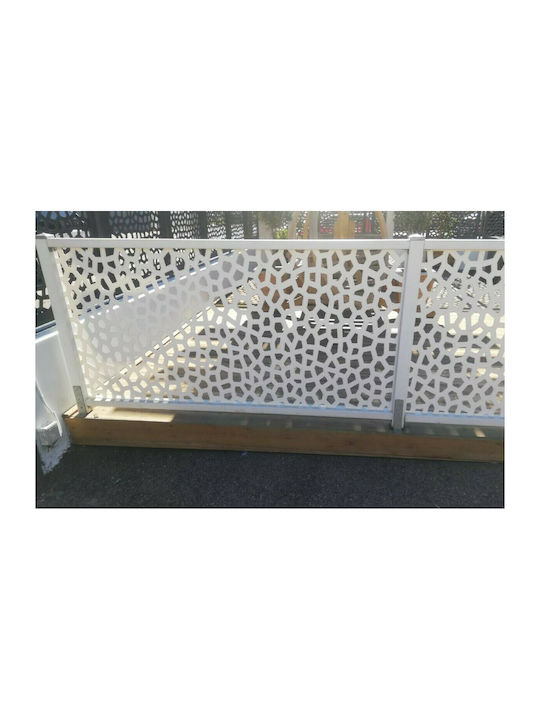Garden Trellis Mosaic Made of Plastic in White Colour 100x200cm