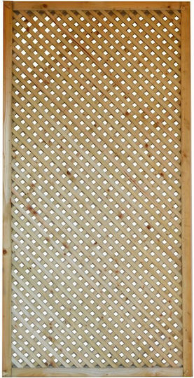 Spalier Gartendiamant (2x2) aus Holz mit Rasterdesign Rhombus in Beige Farbe 120x180cm