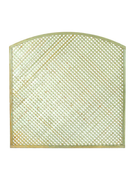 Garden Trellis Diamond Arch (2x2) Made of Wood with Rhombus Grid in Beige Colour 120x180cm