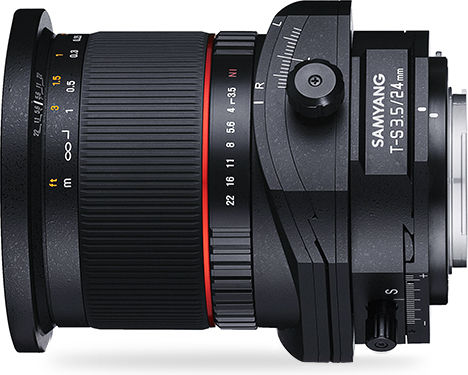 Samyang Full Frame Φωτογραφικός Φακός T-S 24mm f/3.5 ED AS UMC Wide Angle / Tilt-Shift για Sony E Mount Μαύρος