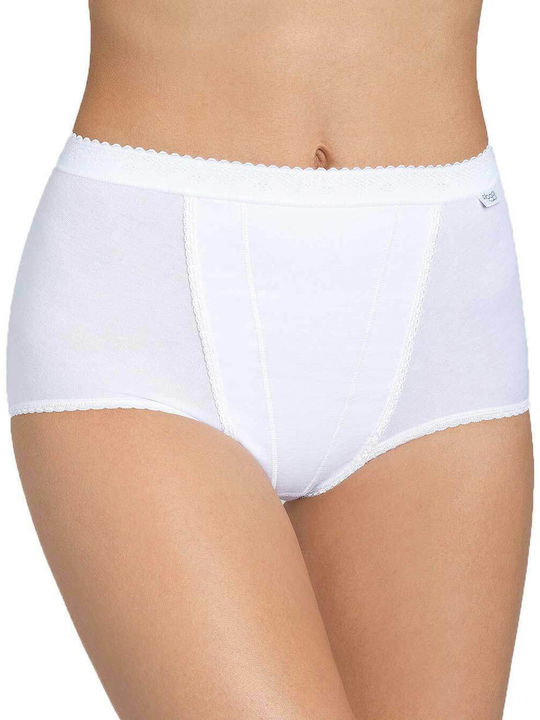 Control Maxi Talie înaltă Femeie Boxer Alb