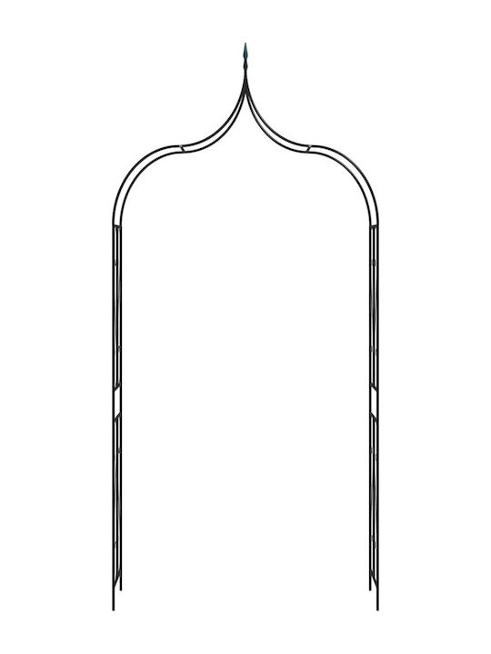 Gartenbogen aus Metall in Schwarz Farbe 120x38x258cm