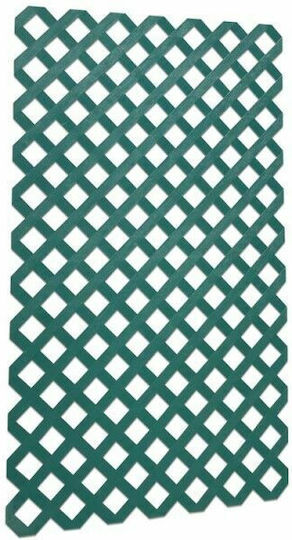 Spalier Garten Classic aus Kunststoff mit Rasterdesign Rhombus in Grün Farbe 100x200cm