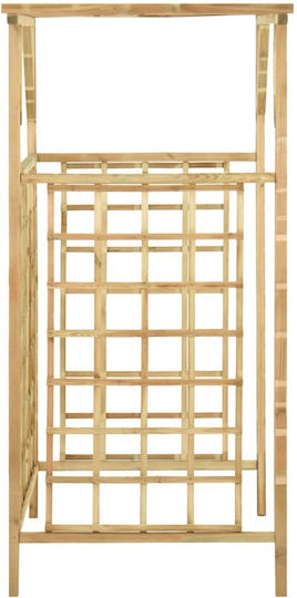 Garden Pergola made of Wood in Beige Color 140x80x168cm
